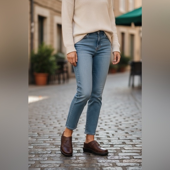 Clarks Women's Rich Brown Leather Mules - Picture 2 of 7